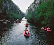 canoe on the cetina river